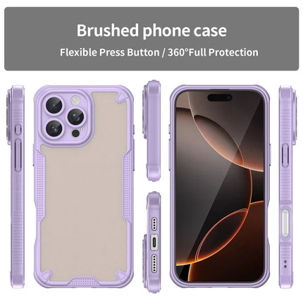 WANLONFENG MFFJ Series For iPhone 16 Pro Max Case Anti Drop TPU Phone Back Cover with Screen Film