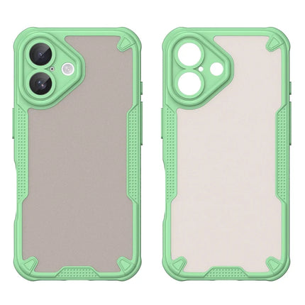 WANLONFENG MFFJ Series For iPhone 16 Plus Case Anti Drop TPU Phone Back Cover with Screen Film