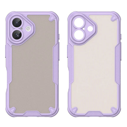 WANLONFENG MFFJ Series For iPhone 16 Plus Case Anti Drop TPU Phone Back Cover with Screen Film