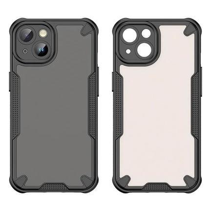 WANLONFENG MFFJ Series For iPhone 13 Case Anti Drop TPU Phone Back Cover with Screen Film
