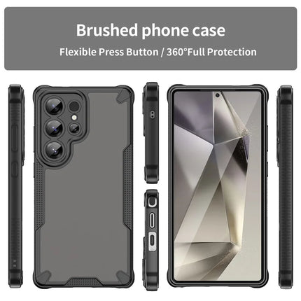 WANLONFENG MFFJ Series For Samsung Galaxy S23 Ultra Case Anti Drop TPU Phone Back Cover with Screen Film