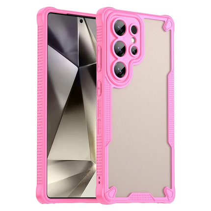 WANLONFENG MFFJ Series For Samsung Galaxy S23 Ultra Case Anti Drop TPU Phone Back Cover with Screen Film
