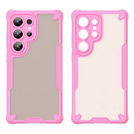 WANLONFENG MFFJ Series For Samsung Galaxy S23 Ultra Case Anti Drop TPU Phone Back Cover with Screen Film