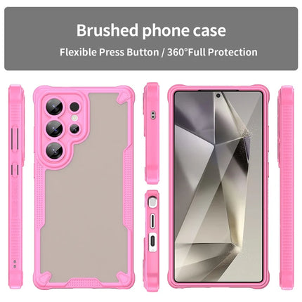 WANLONFENG MFFJ Series For Samsung Galaxy S23 Ultra Case Anti Drop TPU Phone Back Cover with Screen Film