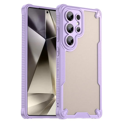 WANLONFENG MFFJ Series For Samsung Galaxy S23 Ultra Case Anti Drop TPU Phone Back Cover with Screen Film