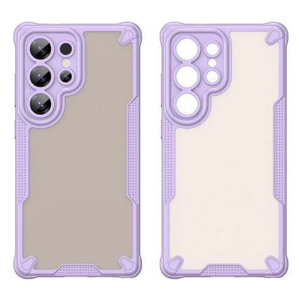 WANLONFENG MFFJ Series For Samsung Galaxy S23 Ultra Case Anti Drop TPU Phone Back Cover with Screen Film