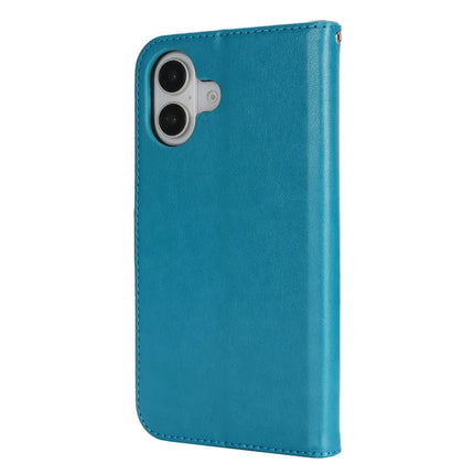 For iPhone 16 Plus Case R61 Texture Wallet Leather Flip Phone Cover