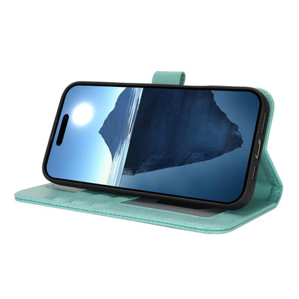 For iPhone 16 Plus Case R61 Texture Wallet Leather Flip Phone Cover