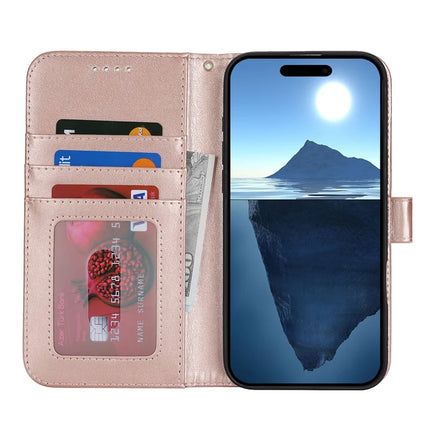 For iPhone 16 Plus Case R61 Texture Wallet Leather Flip Phone Cover