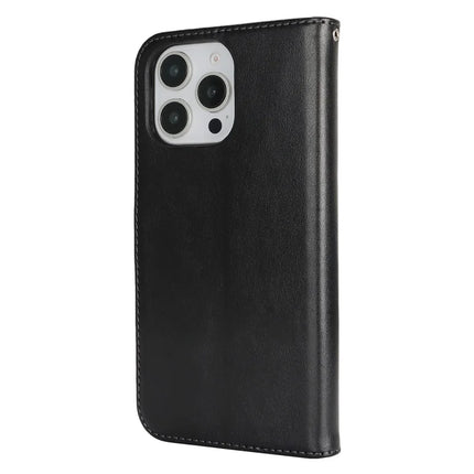 For iPhone 16 Pro Max Case R61 Texture Wallet Leather Flip Phone Cover
