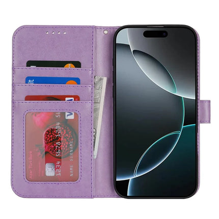 For iPhone 16 Pro Max Case R61 Texture Wallet Leather Flip Phone Cover