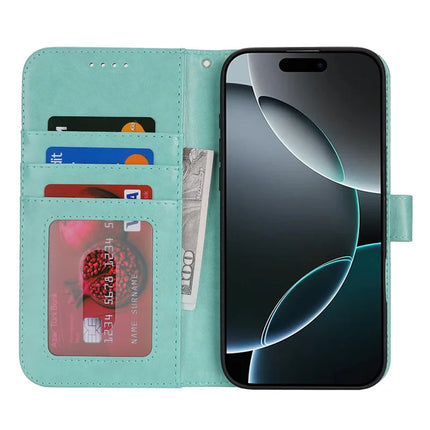 For iPhone 16 Pro Max Case R61 Texture Wallet Leather Flip Phone Cover