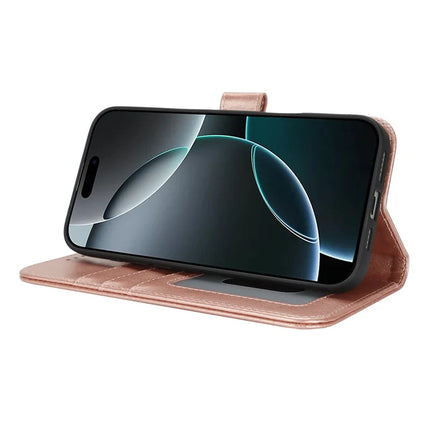 For iPhone 16 Pro Max Case R61 Texture Wallet Leather Flip Phone Cover