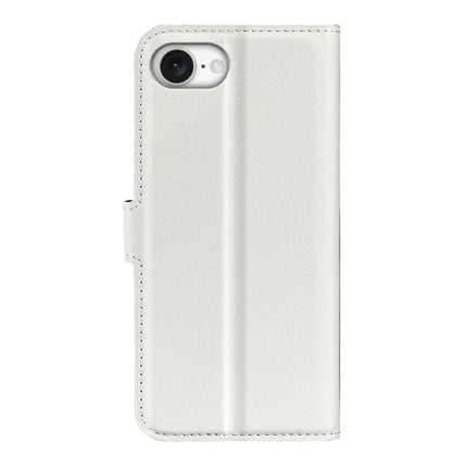 For iPhone 16e Case Litchi Texture Shockproof Leather Wallet Phone Cover