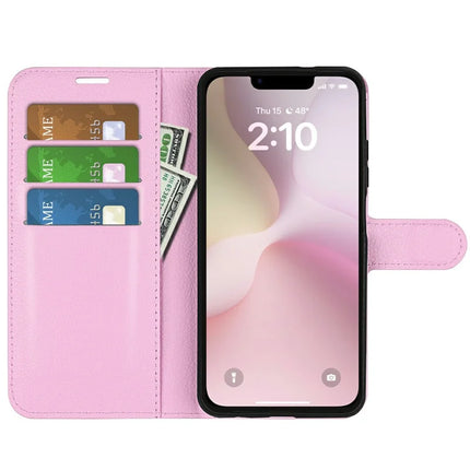 For iPhone 16e Case Litchi Texture Shockproof Leather Wallet Phone Cover
