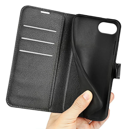 For iPhone 16e Case Litchi Texture Shockproof Leather Wallet Phone Cover