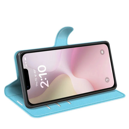 For iPhone 16e Case Litchi Texture Shockproof Leather Wallet Phone Cover