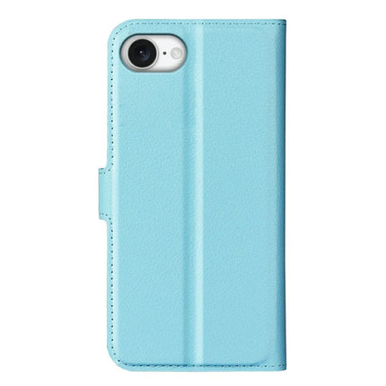 For iPhone 16e Case Litchi Texture Shockproof Leather Wallet Phone Cover