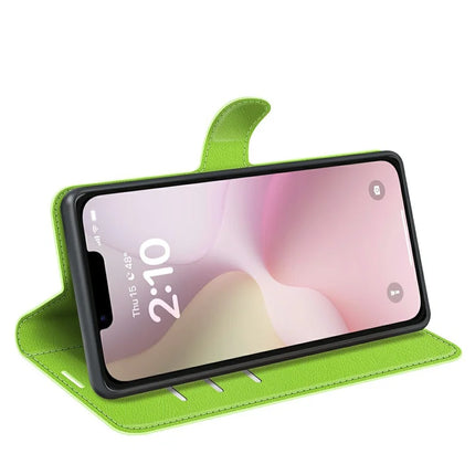 For iPhone 16e Case Litchi Texture Shockproof Leather Wallet Phone Cover