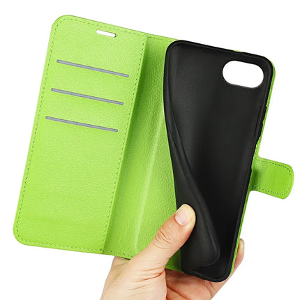 For iPhone 16e Case Litchi Texture Shockproof Leather Wallet Phone Cover