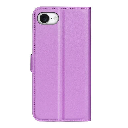 For iPhone 16e Case Litchi Texture Shockproof Leather Wallet Phone Cover