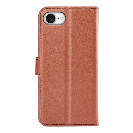 For iPhone 16e Case Litchi Texture Shockproof Leather Wallet Phone Cover