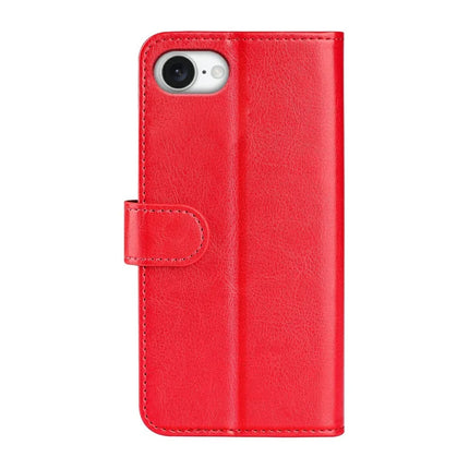 For iPhone 16e Wallet Case Crazy Horse Texture Stand Leather Phone Cover