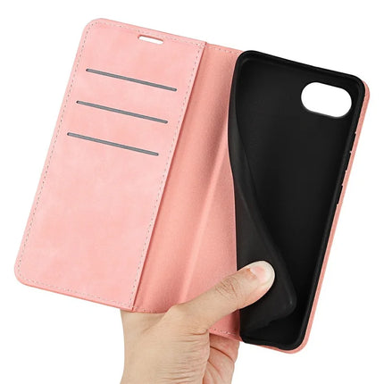 For iPhone 16e Case Skin Touch Leather Wallet Phone Cover
