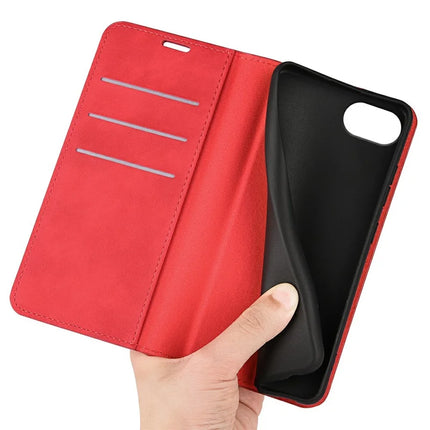 For iPhone 16e Case Skin Touch Leather Wallet Phone Cover