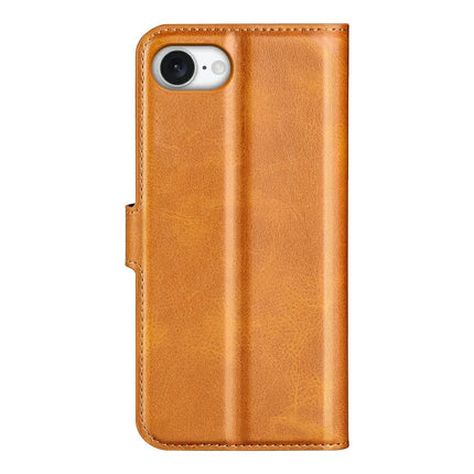 For iPhone 16e Stand Case Anti-Scratch Calf Texture Leather Phone Cover