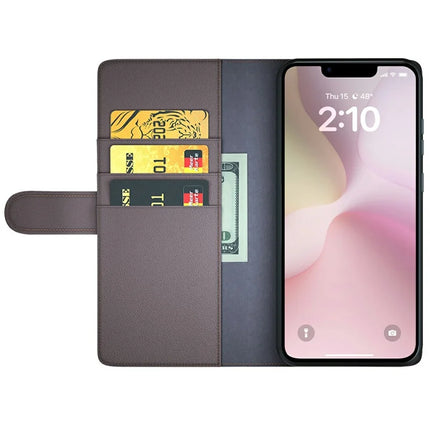 For iPhone 16e Case Genuine Split Leather Phone Cover Wallet Card Slot