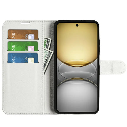 For Realme C75 Case Litchi Texture Shockproof Leather Wallet Phone Cover