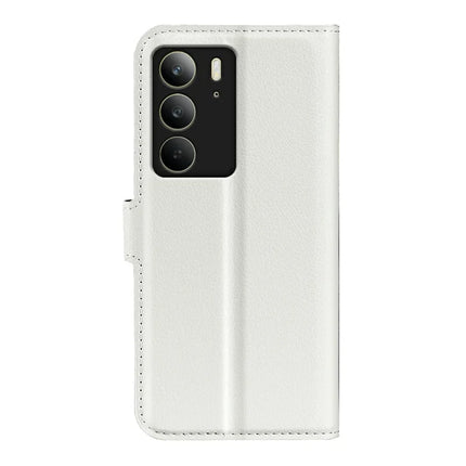 For Realme C75 Case Litchi Texture Shockproof Leather Wallet Phone Cover