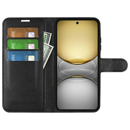 For Realme C75 Case Litchi Texture Shockproof Leather Wallet Phone Cover