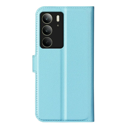 For Realme C75 Case Litchi Texture Shockproof Leather Wallet Phone Cover
