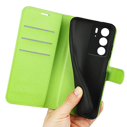 For Realme C75 Case Litchi Texture Shockproof Leather Wallet Phone Cover
