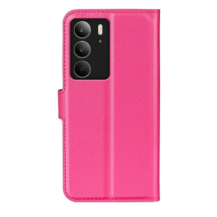 For Realme C75 Case Litchi Texture Shockproof Leather Wallet Phone Cover