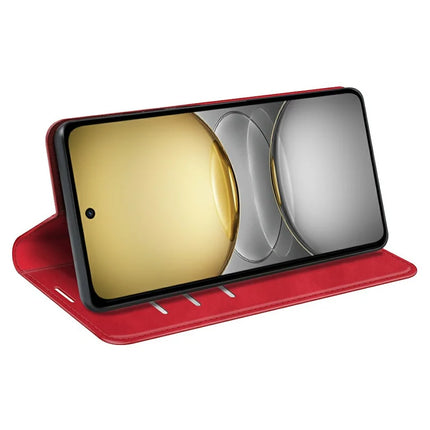 For Realme C75 Case Skin Touch Leather Wallet Phone Cover