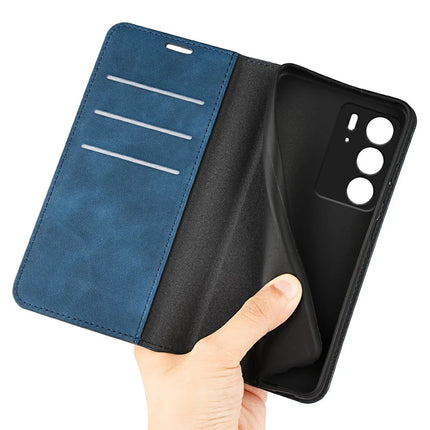 For Realme C75 Case Skin Touch Leather Wallet Phone Cover