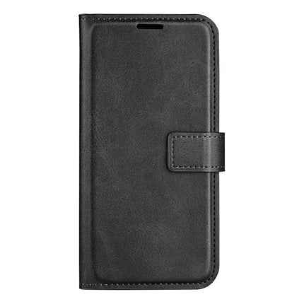 For Realme C75 Stand Case Anti-Scratch Calf Texture Leather Phone Cover