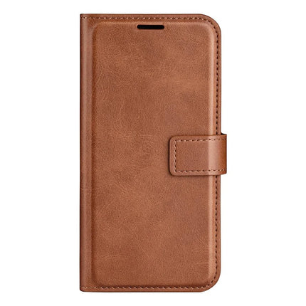 For Realme C75 Stand Case Anti-Scratch Calf Texture Leather Phone Cover