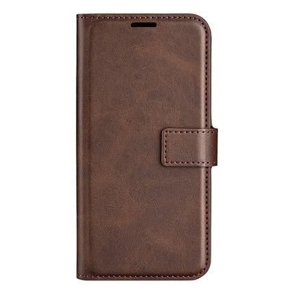 For Realme C75 Stand Case Anti-Scratch Calf Texture Leather Phone Cover