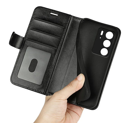 For Realme C75 Wallet Case Crazy Horse Texture Stand Leather Phone Cover