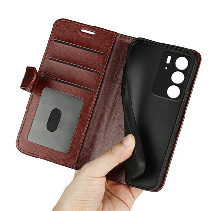 For Realme C75 Wallet Case Crazy Horse Texture Stand Leather Phone Cover
