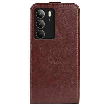 For Realme C75 Case with Card Slots Vertical Flip Leather Phone Cover