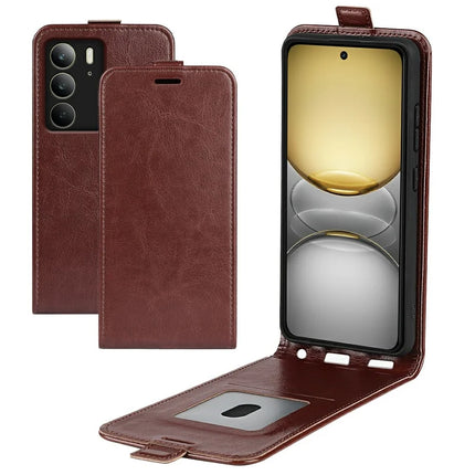 For Realme C75 Case with Card Slots Vertical Flip Leather Phone Cover