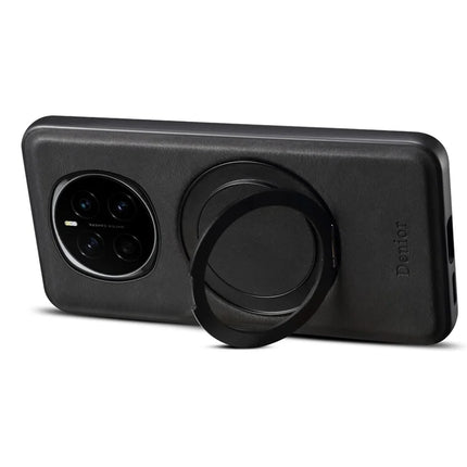 DENIOR A14 For Honor Magic7 5G Magnetic Case Rotary Kickstand Leather PC TPU Phone Cover