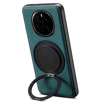 DENIOR A14 For Honor Magic7 5G Magnetic Case Rotary Kickstand Leather PC TPU Phone Cover