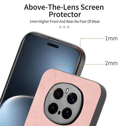 For Honor Magic7 Pro 5G Leather Back Case Compatible with MagSafe Skin-touch Phone Cover