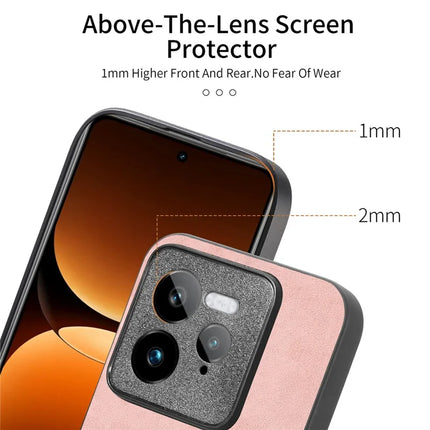 For Realme GT 7 Pro 5G Leather Back Case Compatible with MagSafe Skin-touch Phone Cover